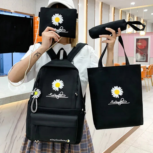 Backpack Set of 4 School Bags for Girls Cute Back to School Bag Kawaii Bag