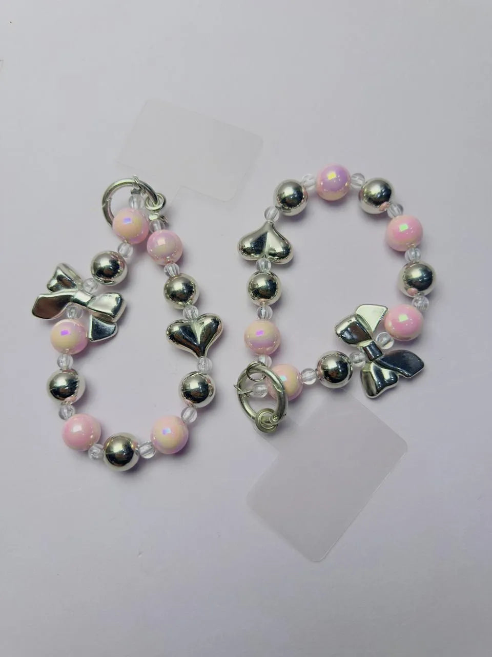 Colorful Flower Beaded Mobile Phone Charm Strap Chain Lanyard Women Girl Jewelry Phone Holder Beads Pendant Cherry - Mobile Charm