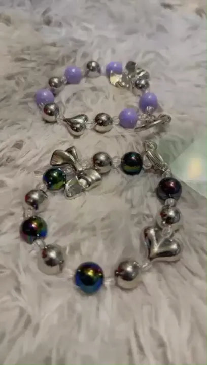 Colorful Flower Beaded Mobile Phone Charm Strap Chain Lanyard Women Girl Jewelry Phone Holder Beads Pendant Cherry - Mobile Charm